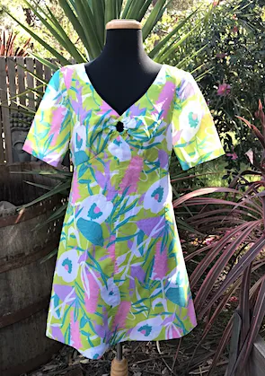 1960 / 70s Dress #C259 FREE  AUS POSTAGE