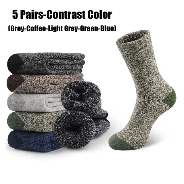 5 Pack of Men's Merino Wool Socks