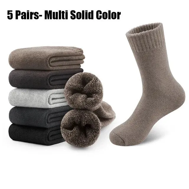 5 Pack of Men's Merino Wool Socks