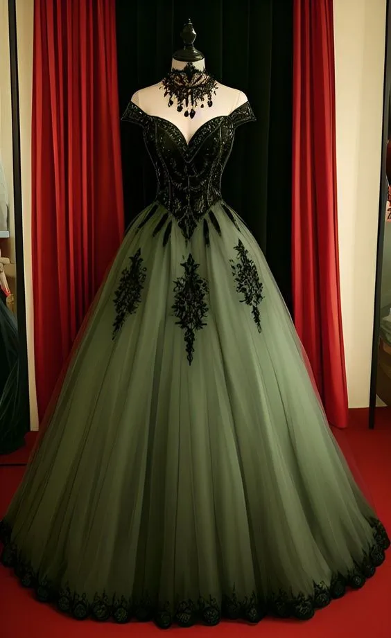 A-line Tulle Prom Dress,Chic Formal Gown Long Prom Dresses    fg4947