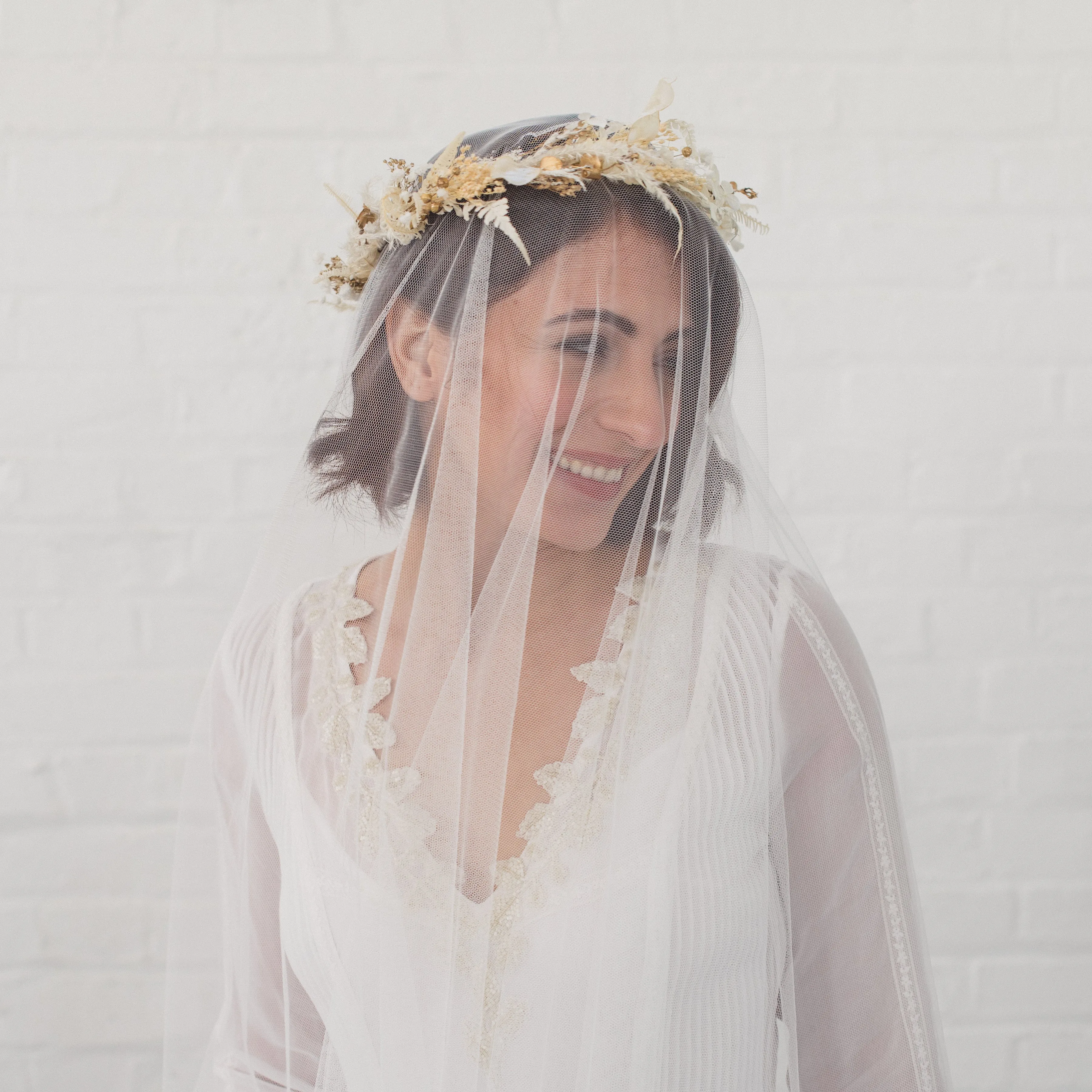 ADD A BLUSHER (upper tier) to a raw edge veil
