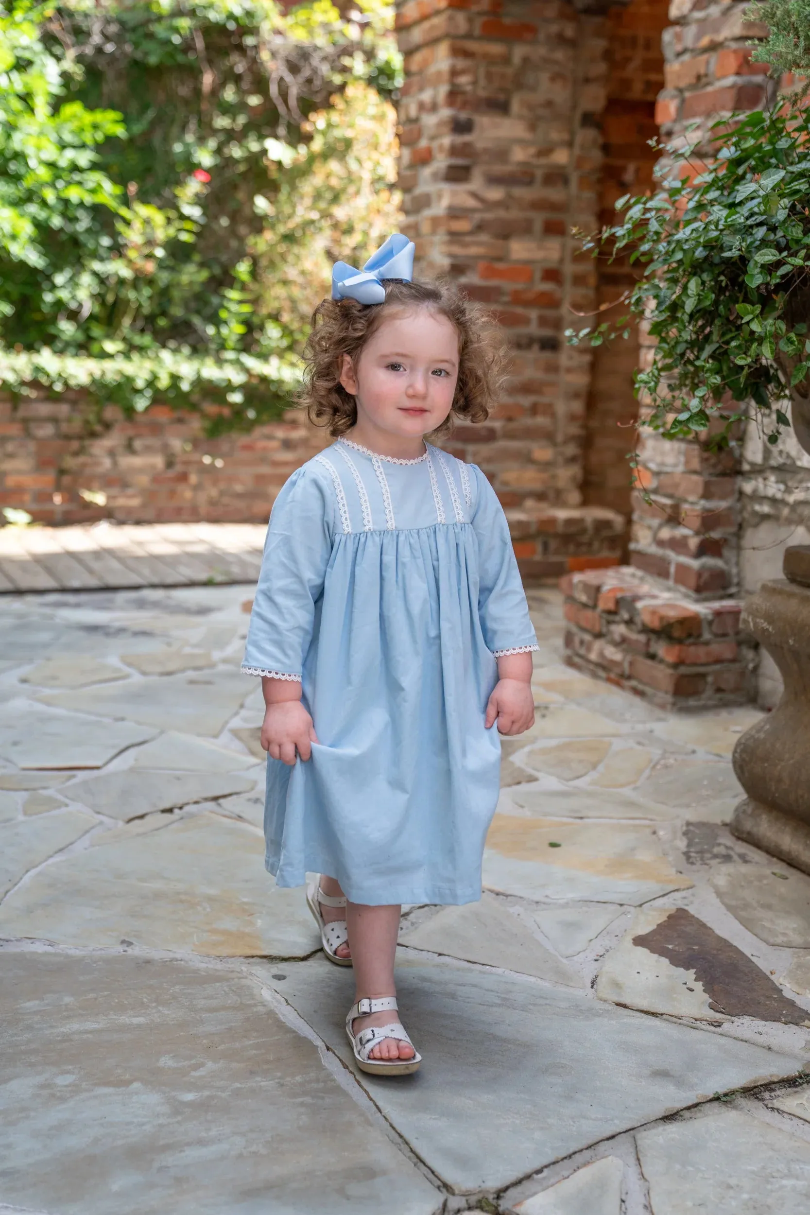 Amanda- Blue Cord Dress