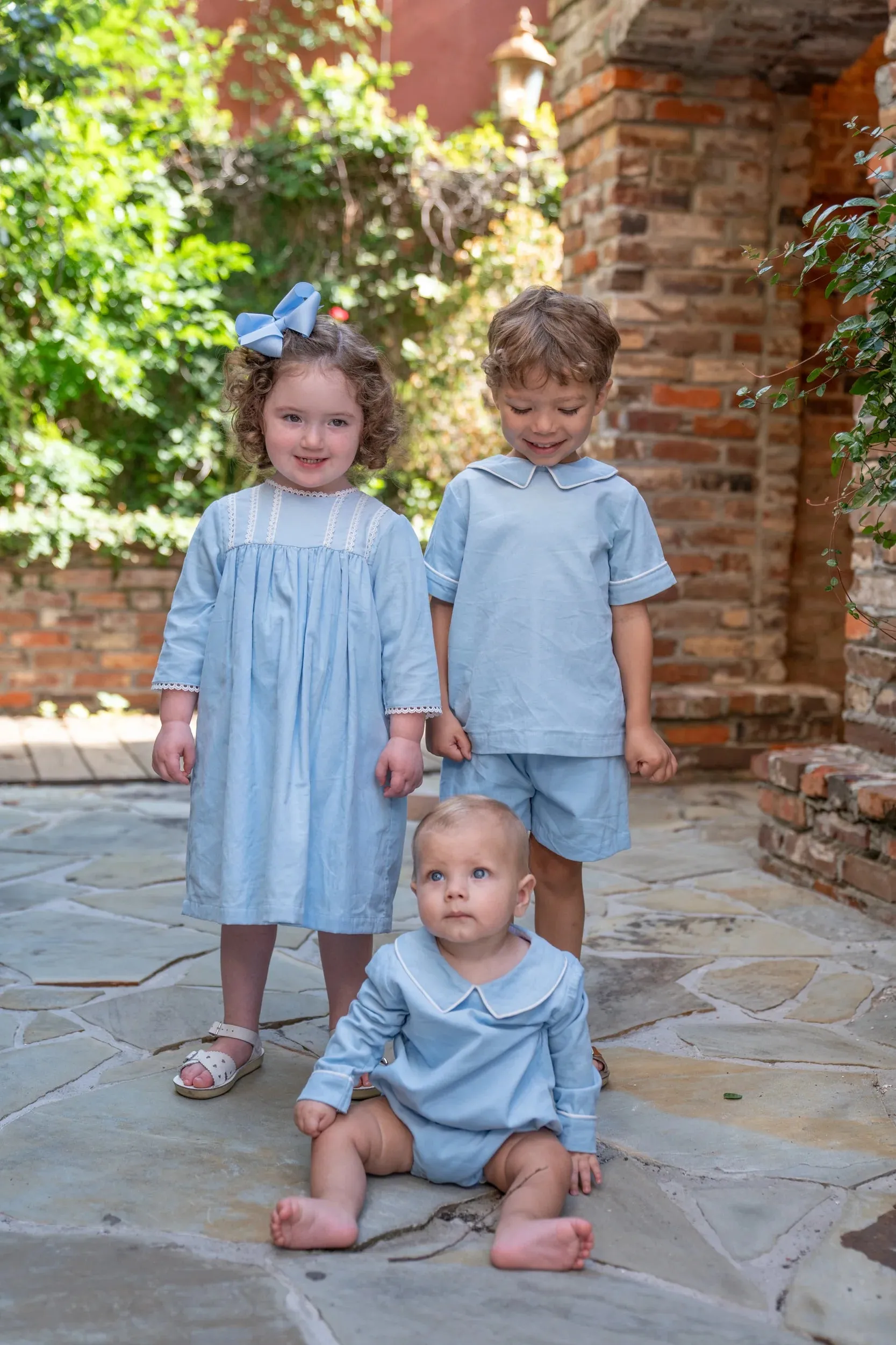 Amanda- Blue Cord Dress