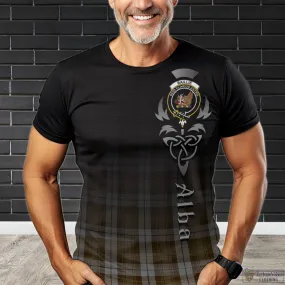 Baillie Dress Tartan T-Shirt Featuring Alba Gu Brath Family Crest Celtic Inspired