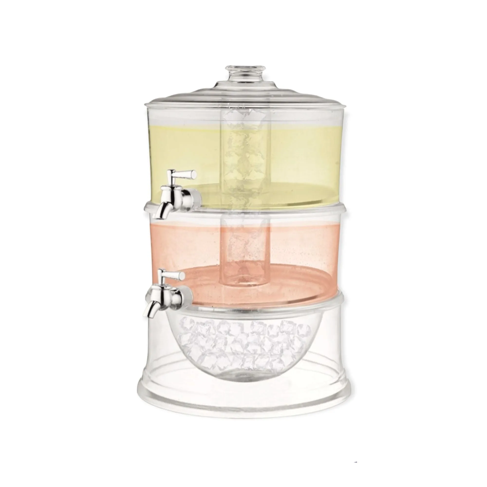 Beverage Dispenser Acrylic 2 Tier Layer Unit 29032