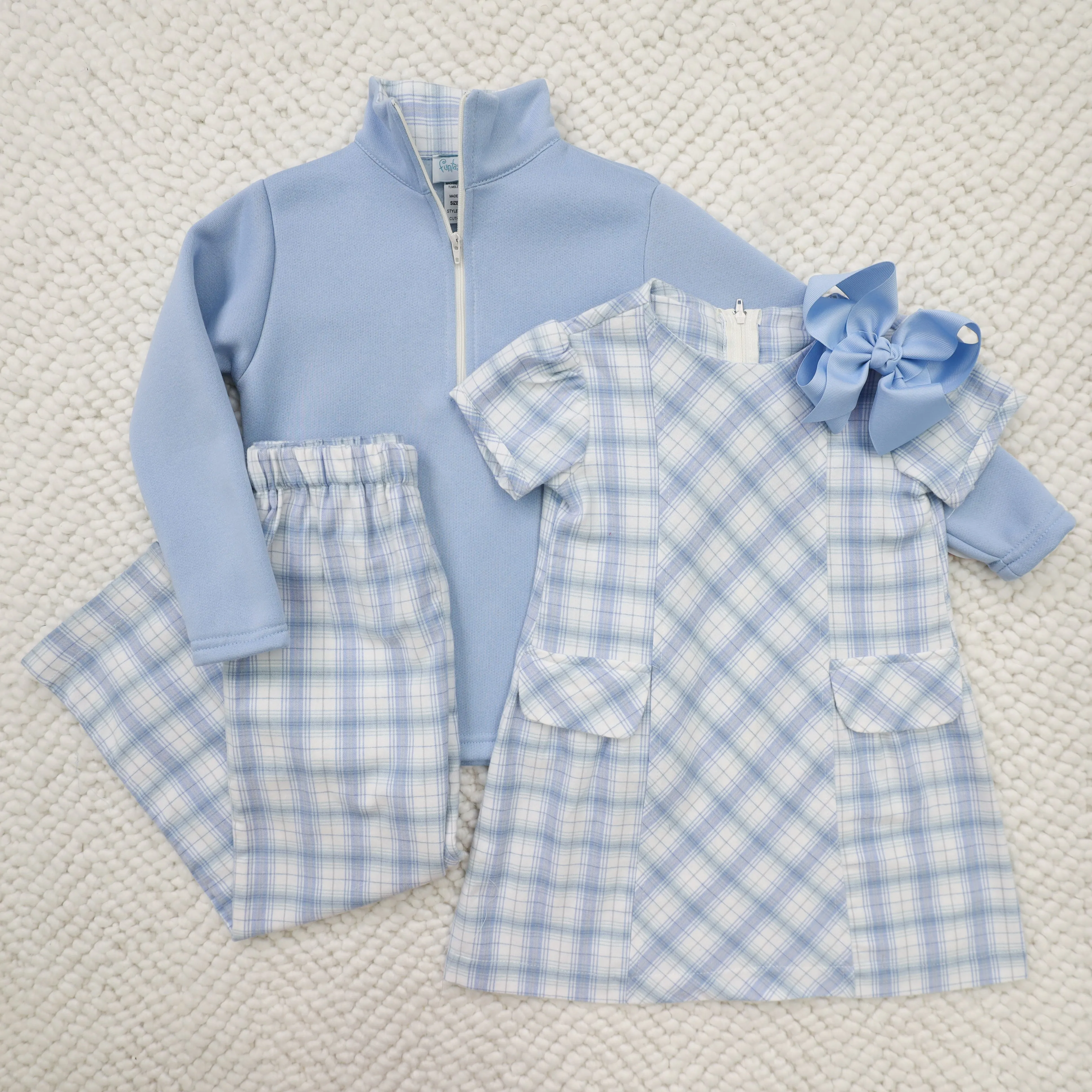 Blue Plaid Dress