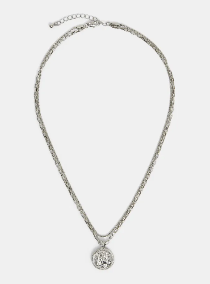 Bridney Layer Necklace (Silver)