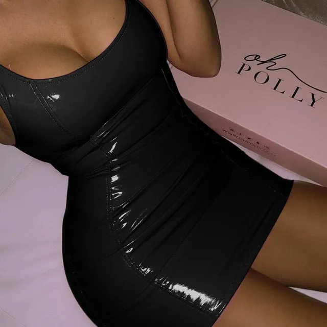 Candy PU Leather Dress