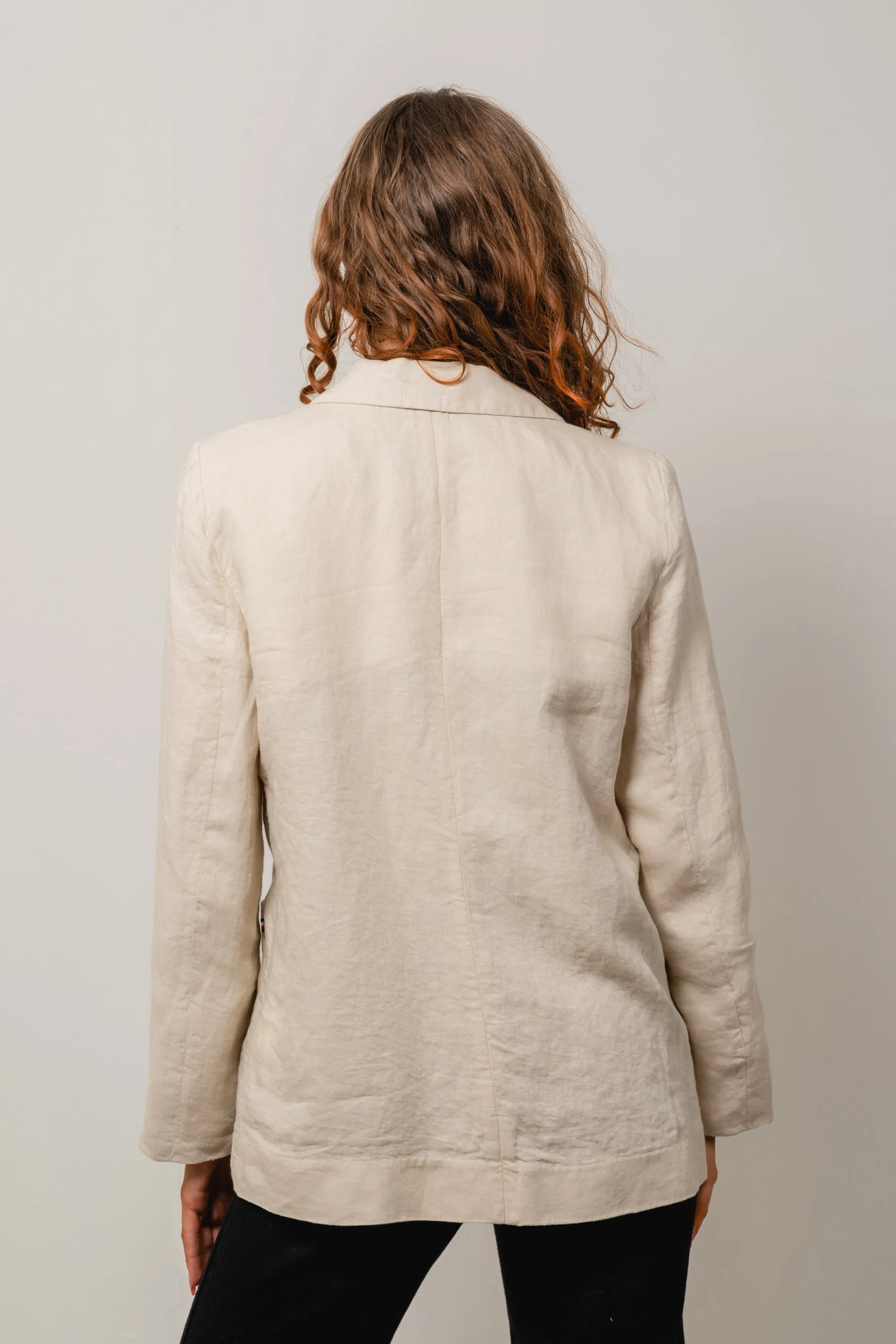 Casual Linen Sb Blazer - Light Sandalwood
