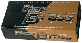 CCI 5220 Blazer Brass 40 S&W Full Metal Jacket Flat Nose 180 GR 50Box/20Case
