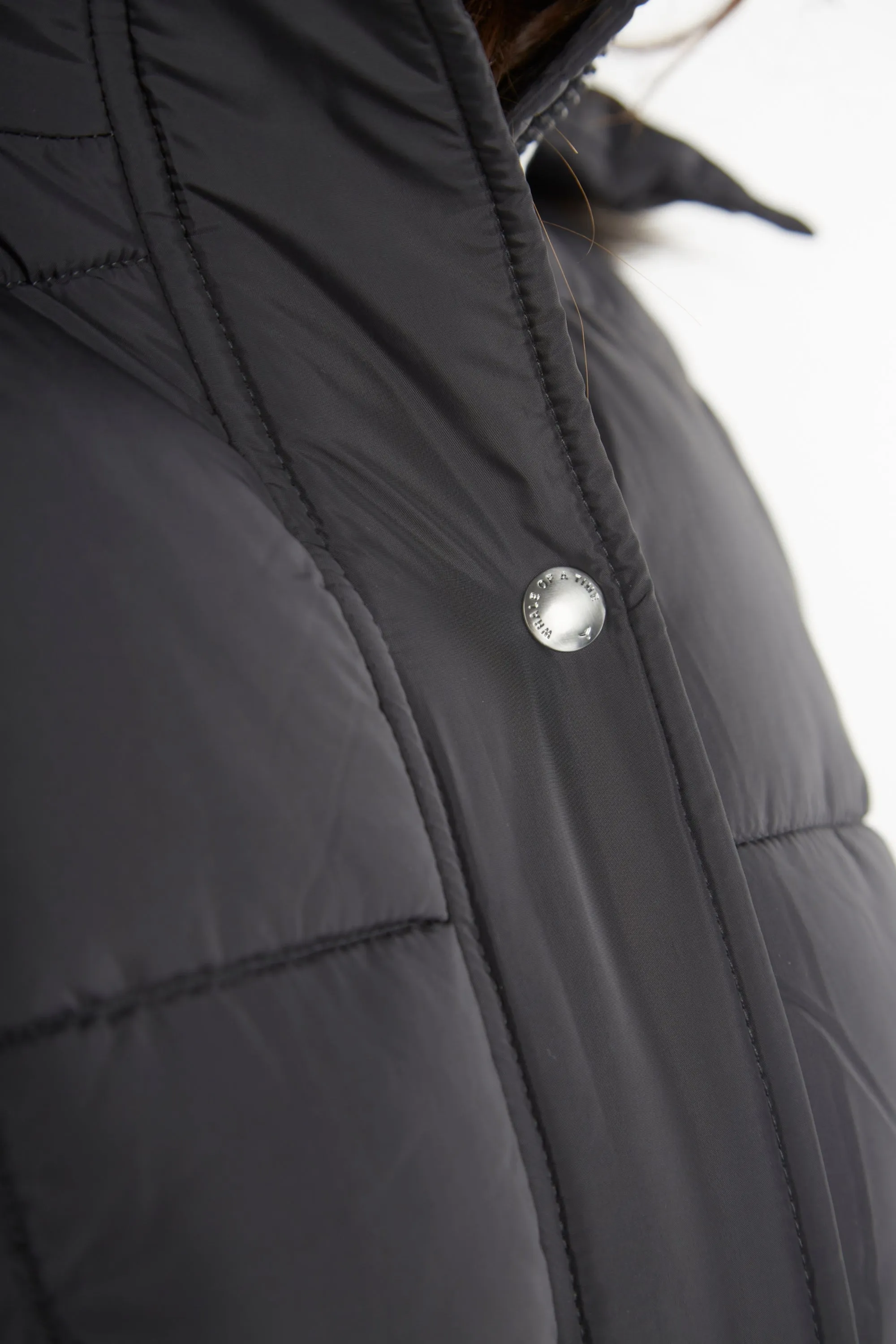 Chatsworth Longline Puffer Coat - Charcoal