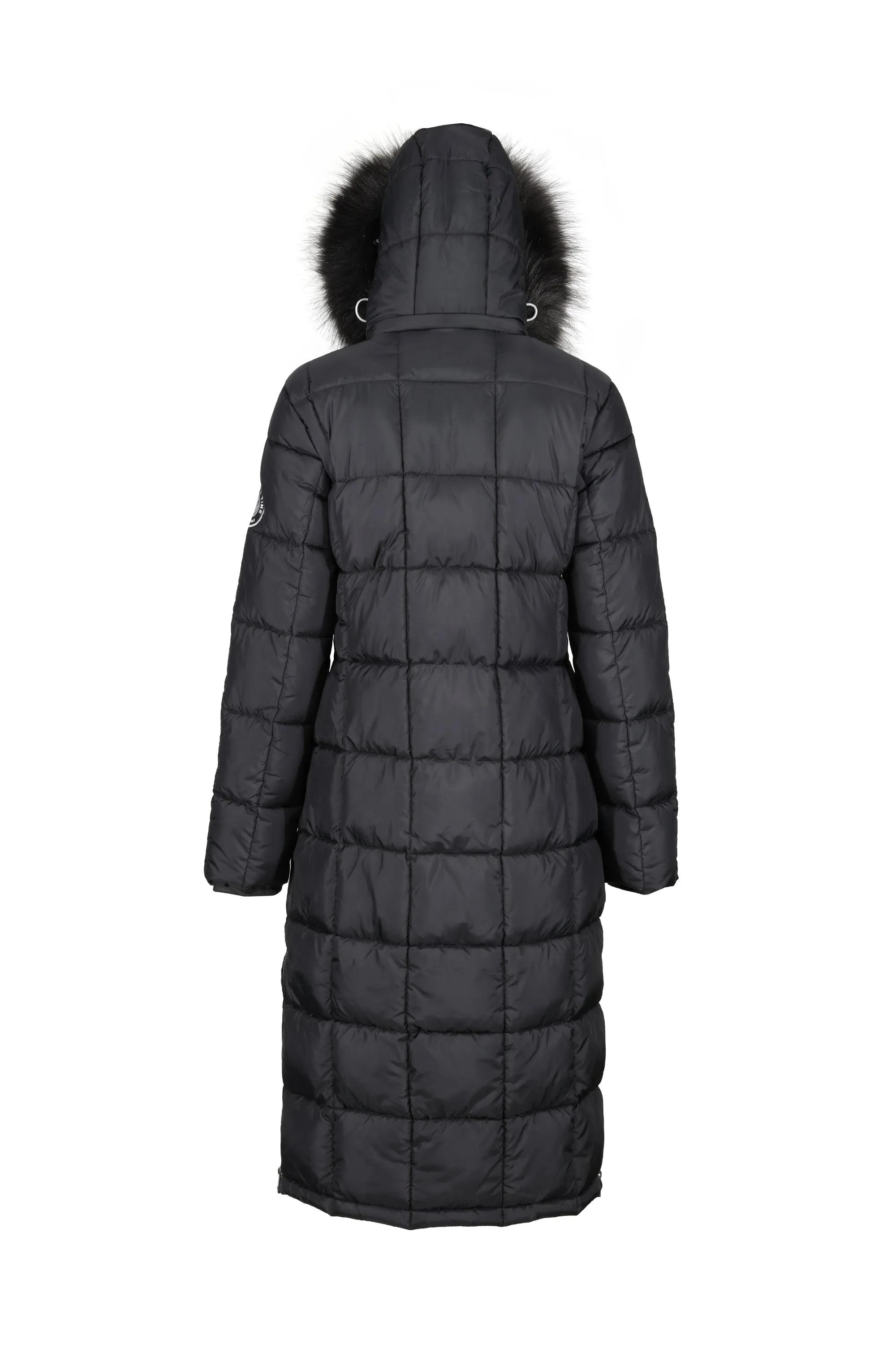Chatsworth Longline Puffer Coat - Charcoal