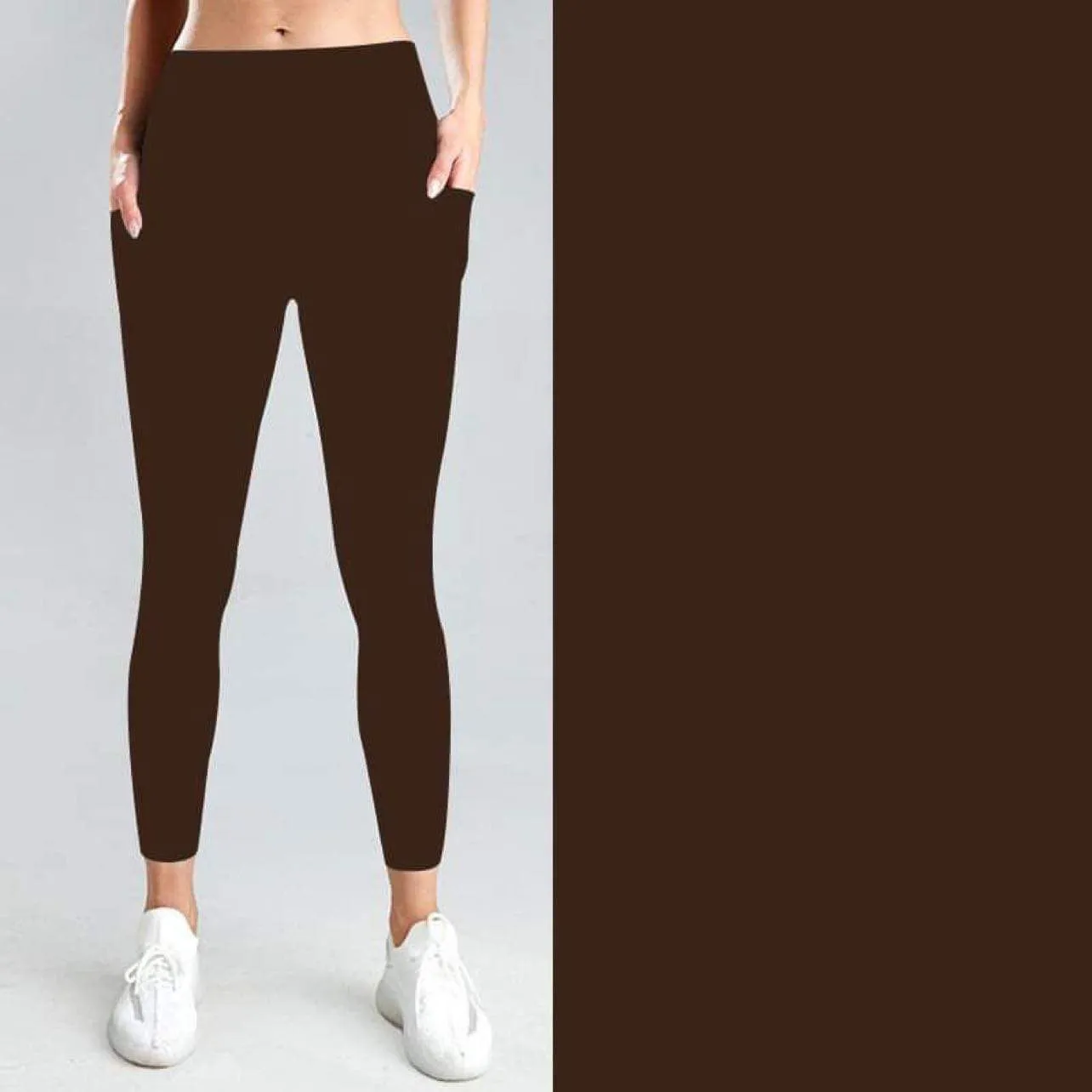Chocolate Solid Leggings