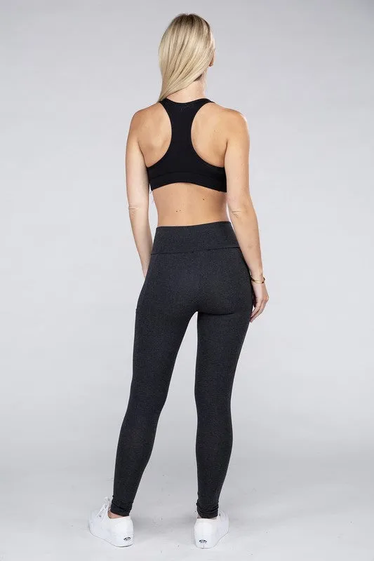 Cotton Leggings with Pockets