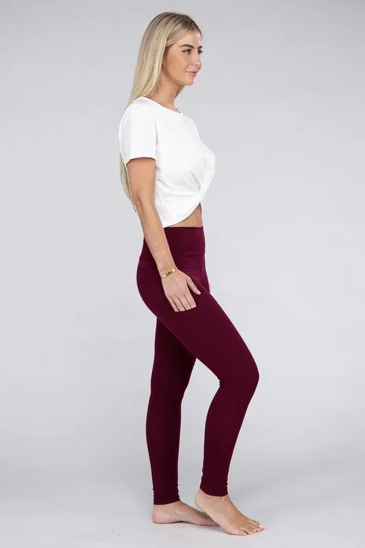 Cotton Leggings with Pockets