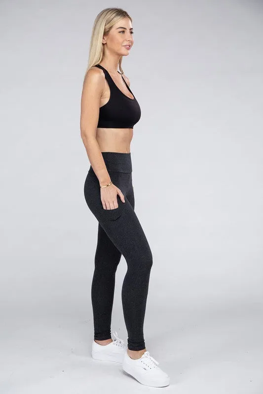 Cotton Leggings with Pockets
