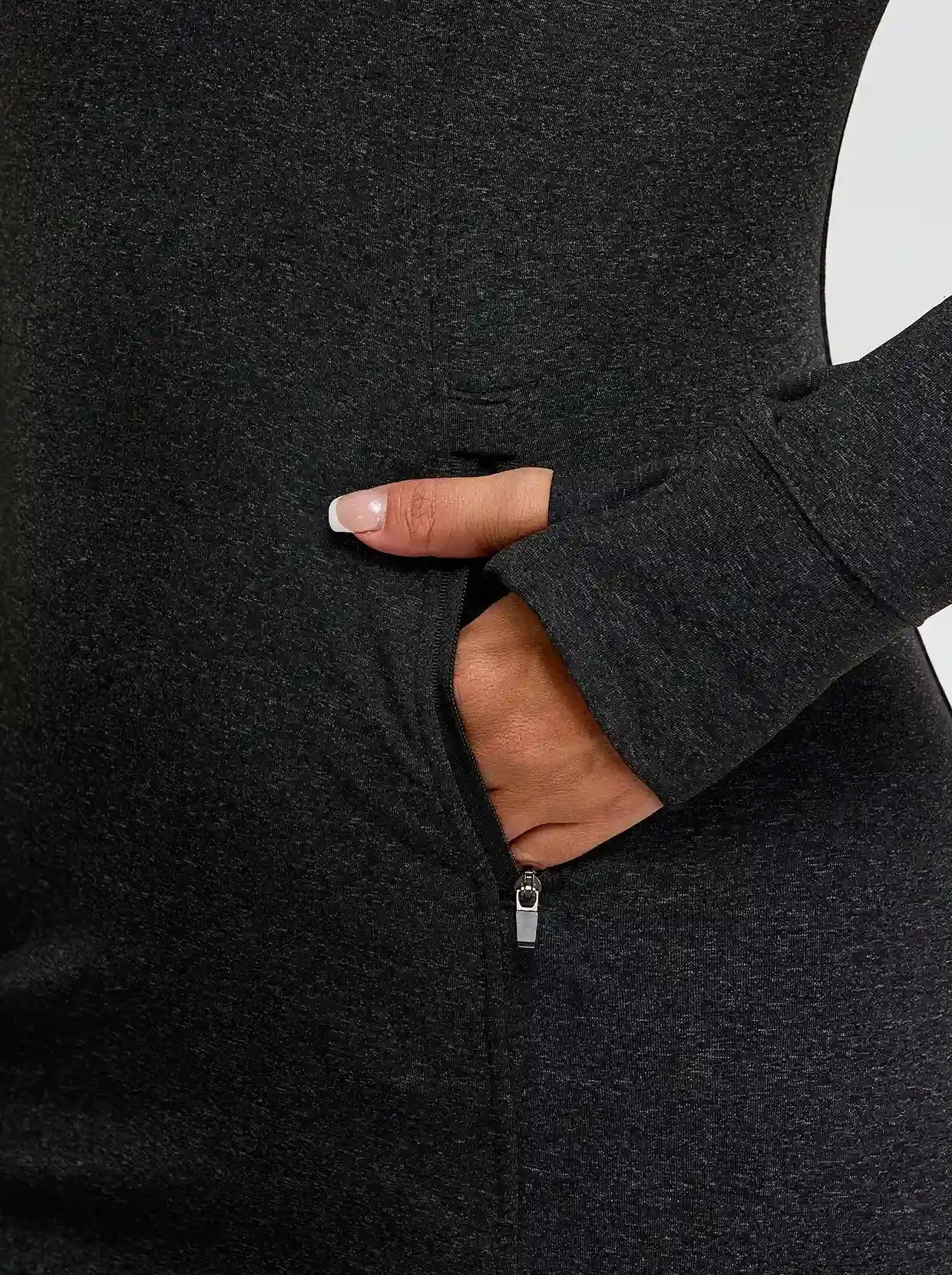 Cowl Neck Long-sleeve Fleece Dress for Women