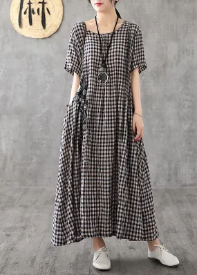 Cozy Patchwork Linen Quilting Dresses