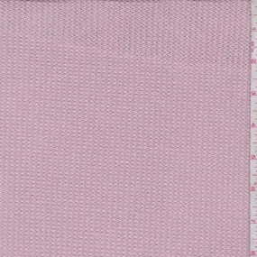 Creamy Pink Zig Zag Thermal Knit Fabric