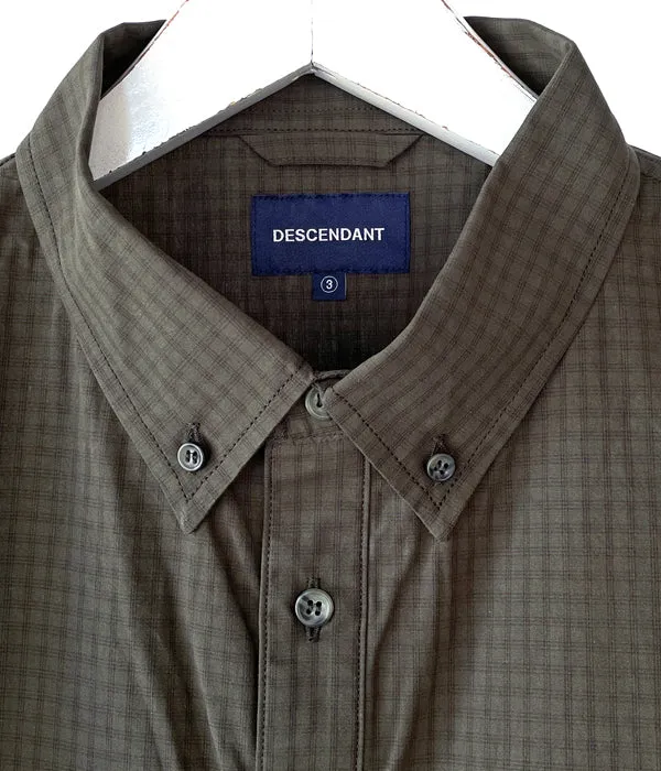 DESCENDANT/SCALE PLAID FISHING SS SHIRT (OLIVE DRAB)
