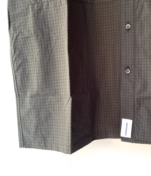 DESCENDANT/SCALE PLAID FISHING SS SHIRT (OLIVE DRAB)
