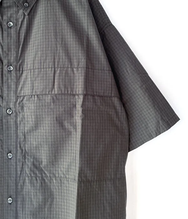DESCENDANT/SCALE PLAID FISHING SS SHIRT (OLIVE DRAB)