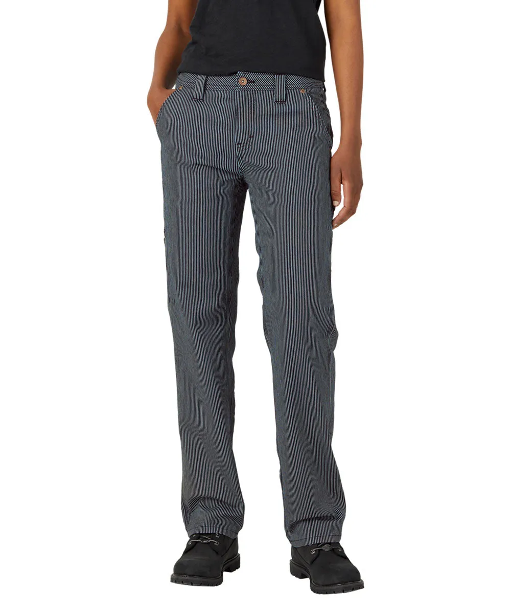 Dickies Women's Carpenter Hickory Stripe Pants