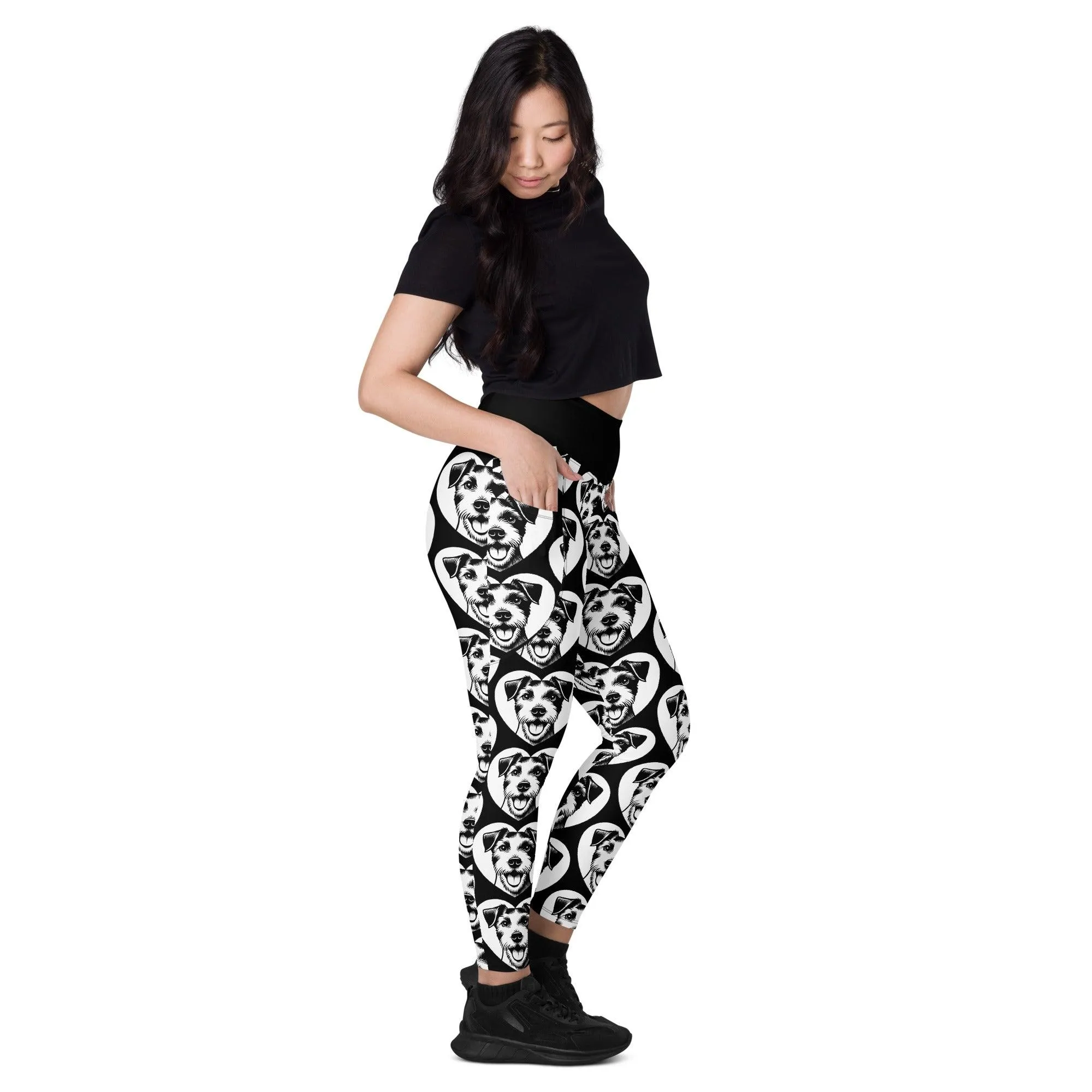 DOG BREED LEGGINGS with pockets - PARSON RUSSELL TERRIER - HERTTAHOUND