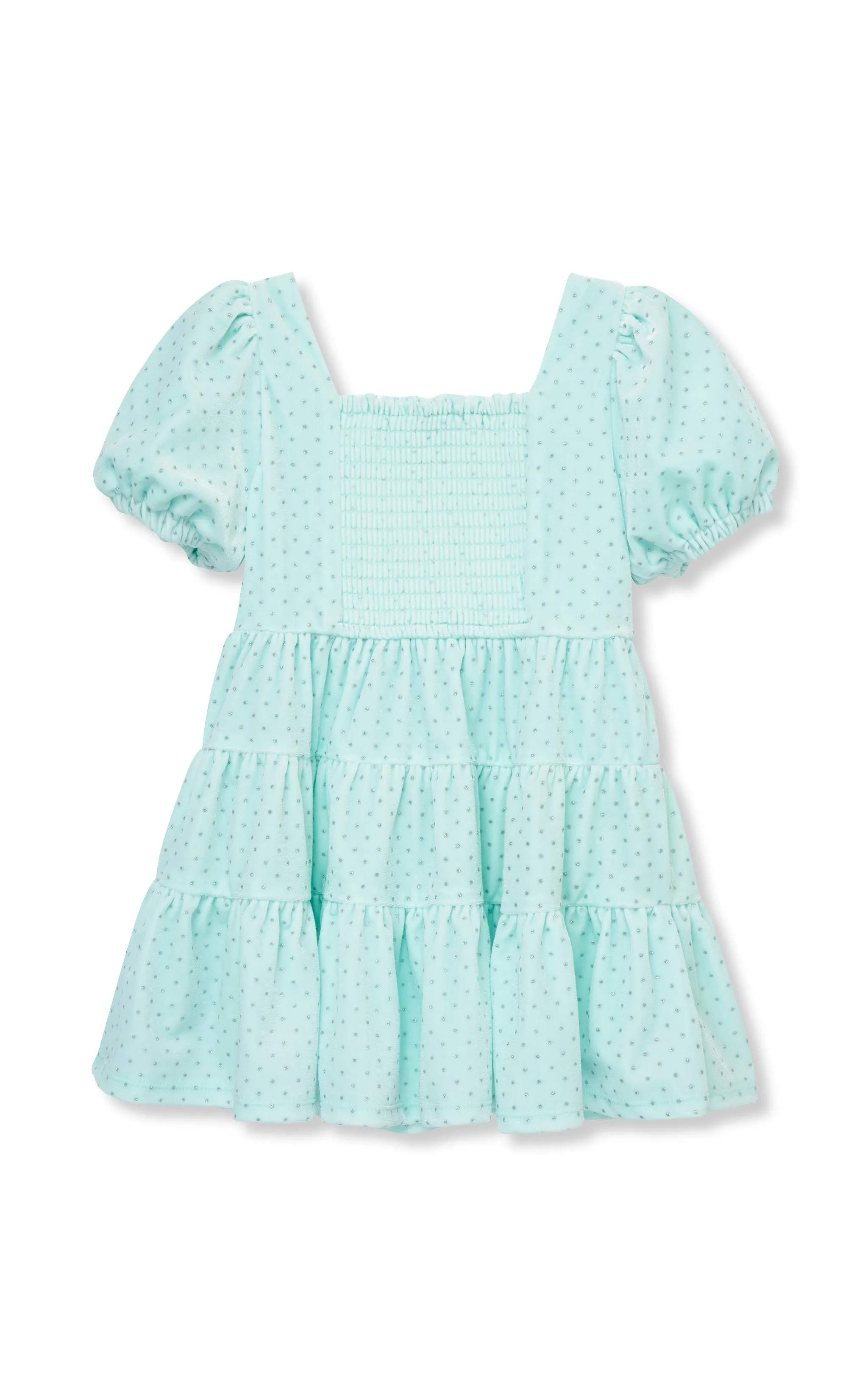 Dotted Velour Dress | 7-16