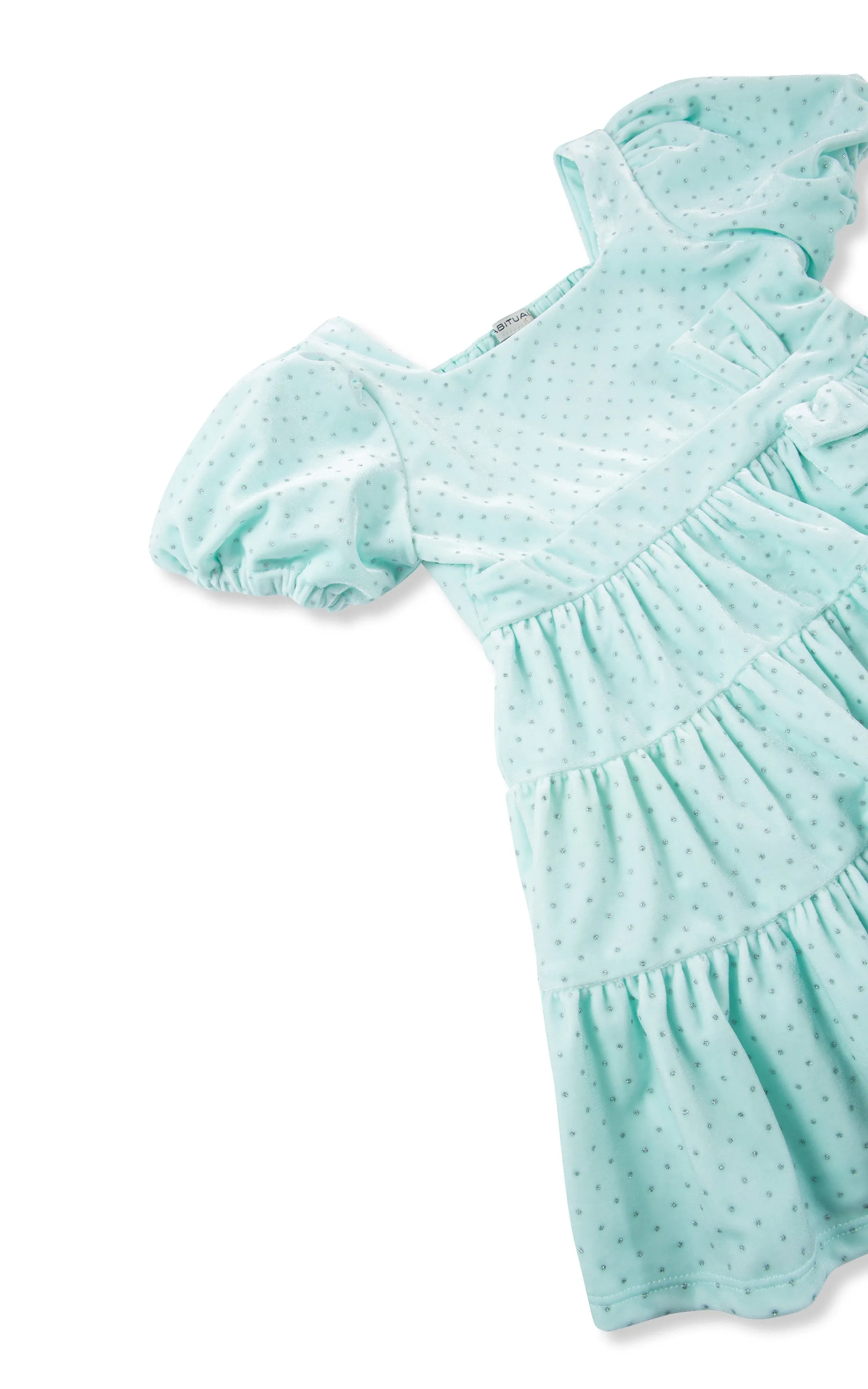 Dotted Velour Dress | 7-16