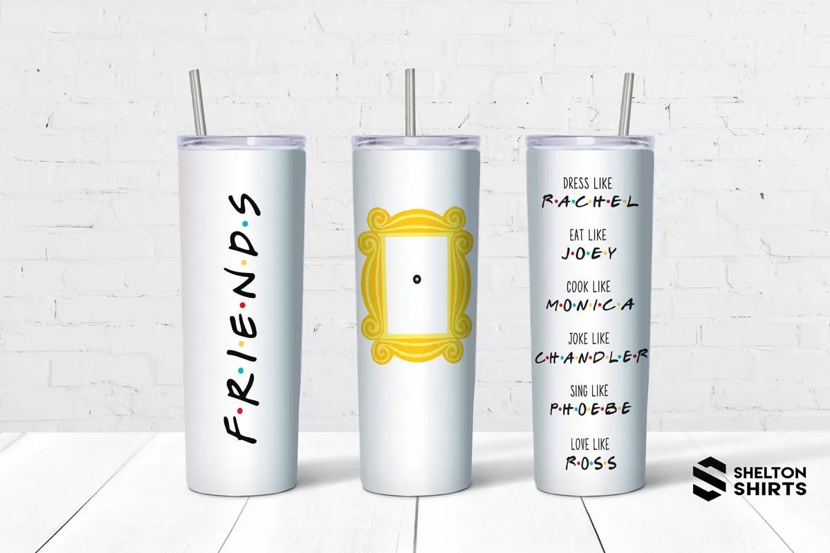 Dress Like Rachel Friends Yellow Frame and Your Name in the F.R.I.E.N.D.S style