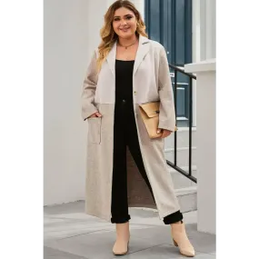 Elegant Plus Size Longline Coat in Timeless Luxury Fashion for Woman