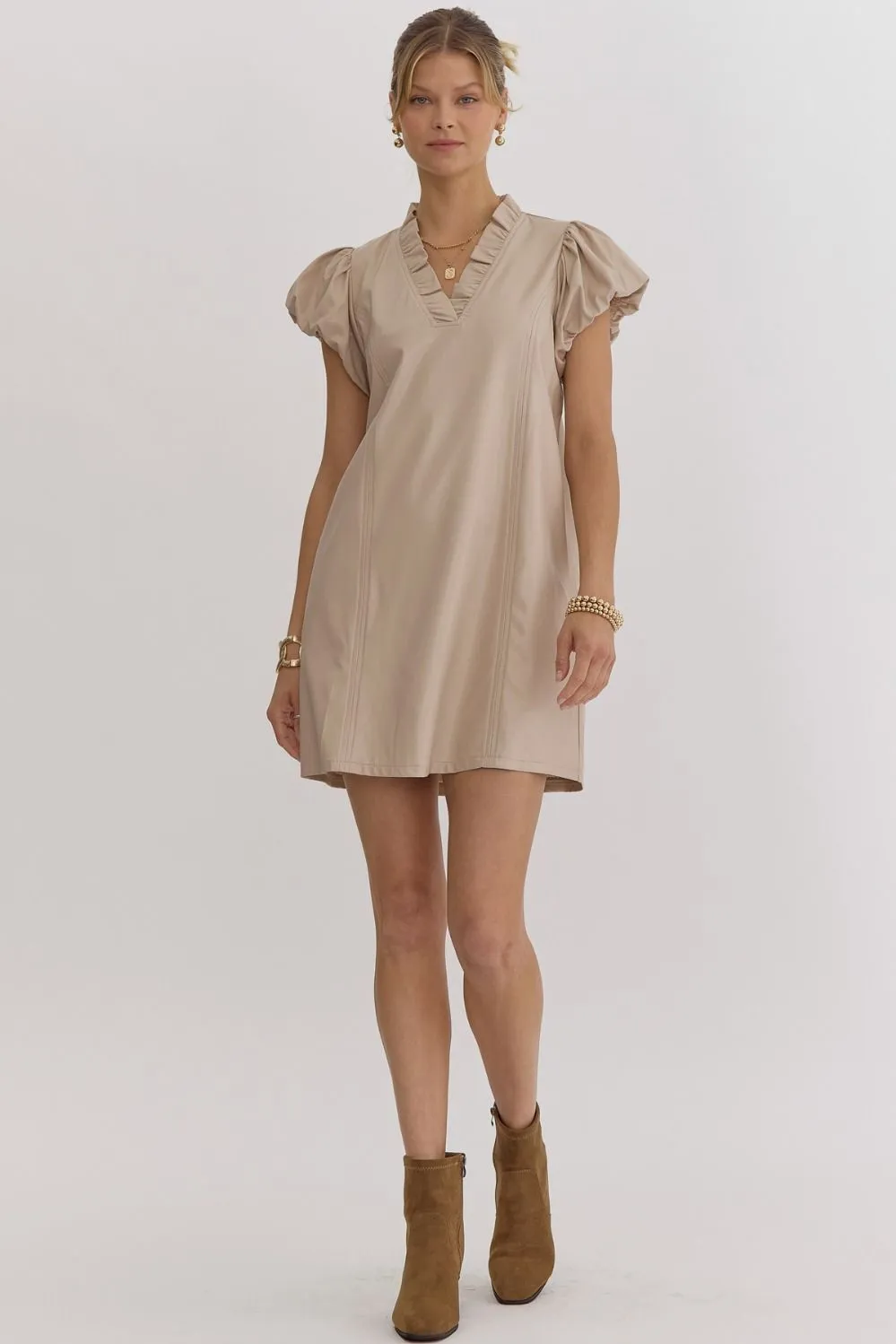 Elsie Faux Leather Dress