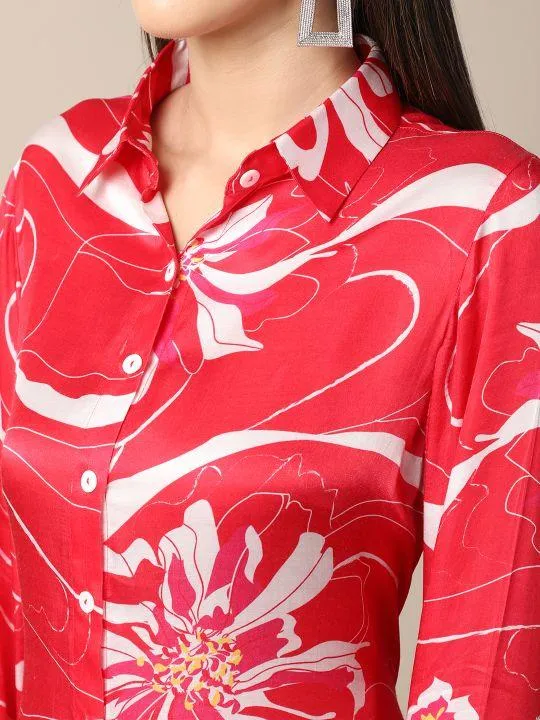 Embroidered Shirt Dress
