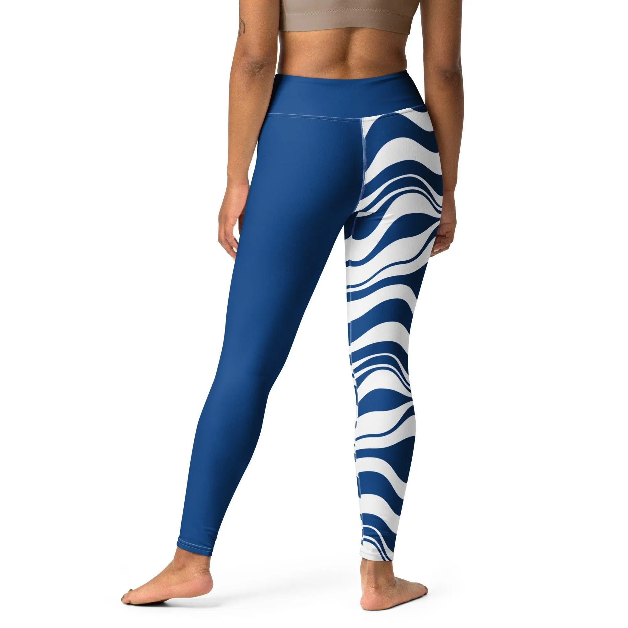 ENERGY WAVES blue - Yoga Leggings