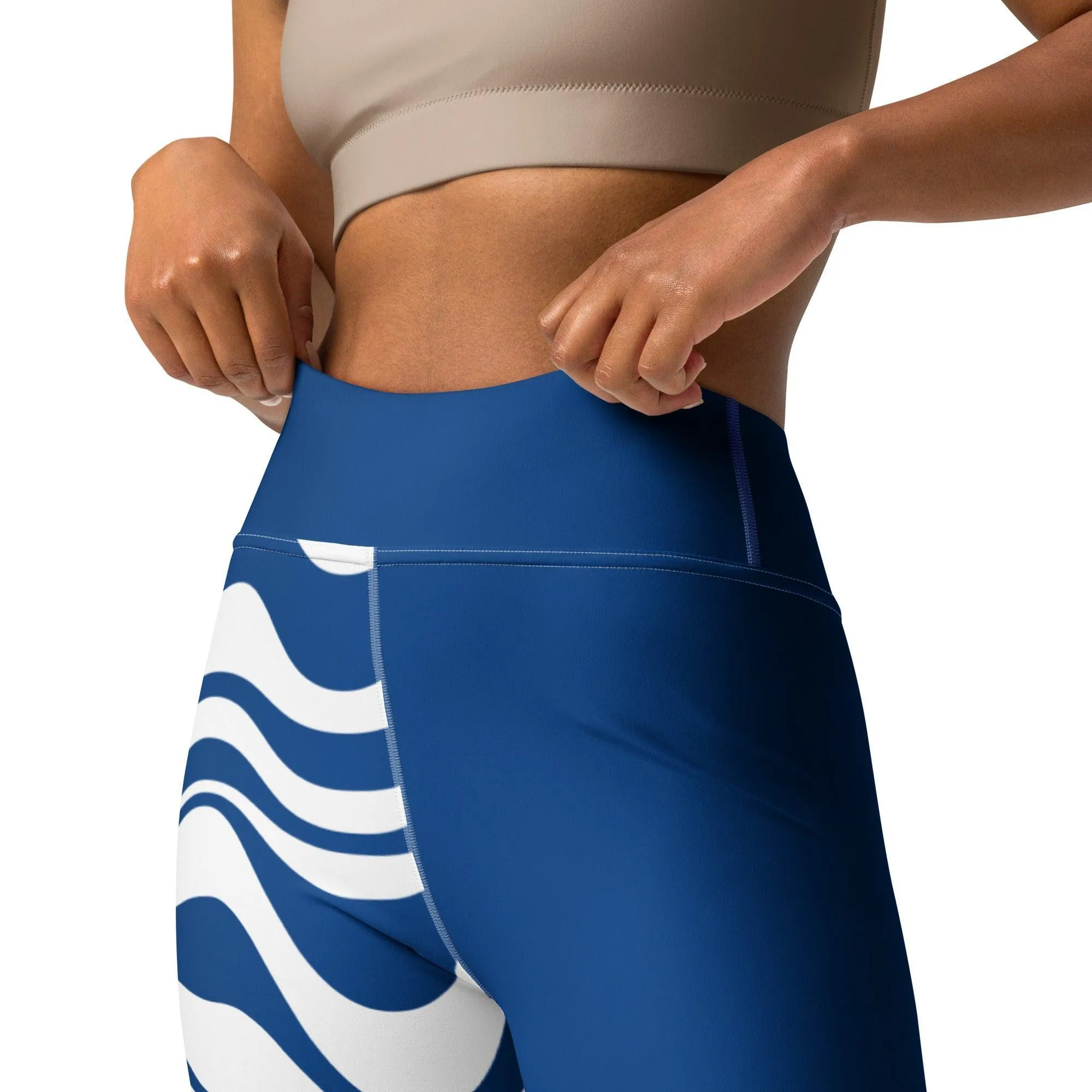 ENERGY WAVES blue - Yoga Leggings