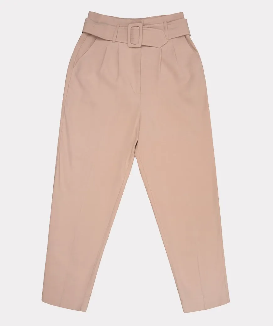 Esqualo- Dobby Trousers in Sand