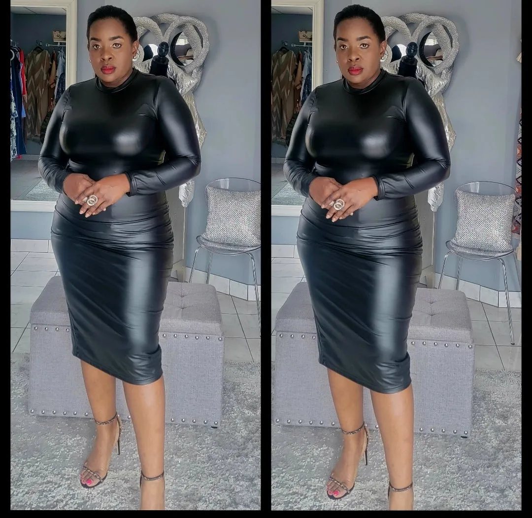 Essential Leather Dress