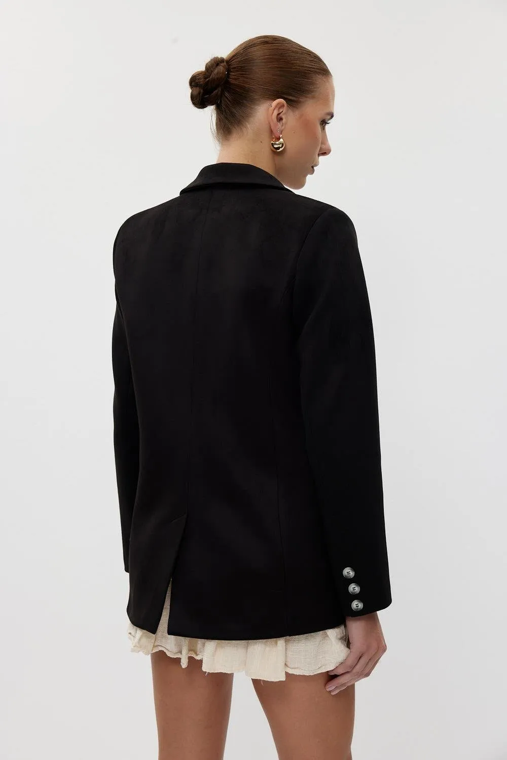 Faux Suede Oversize Women's Jacket