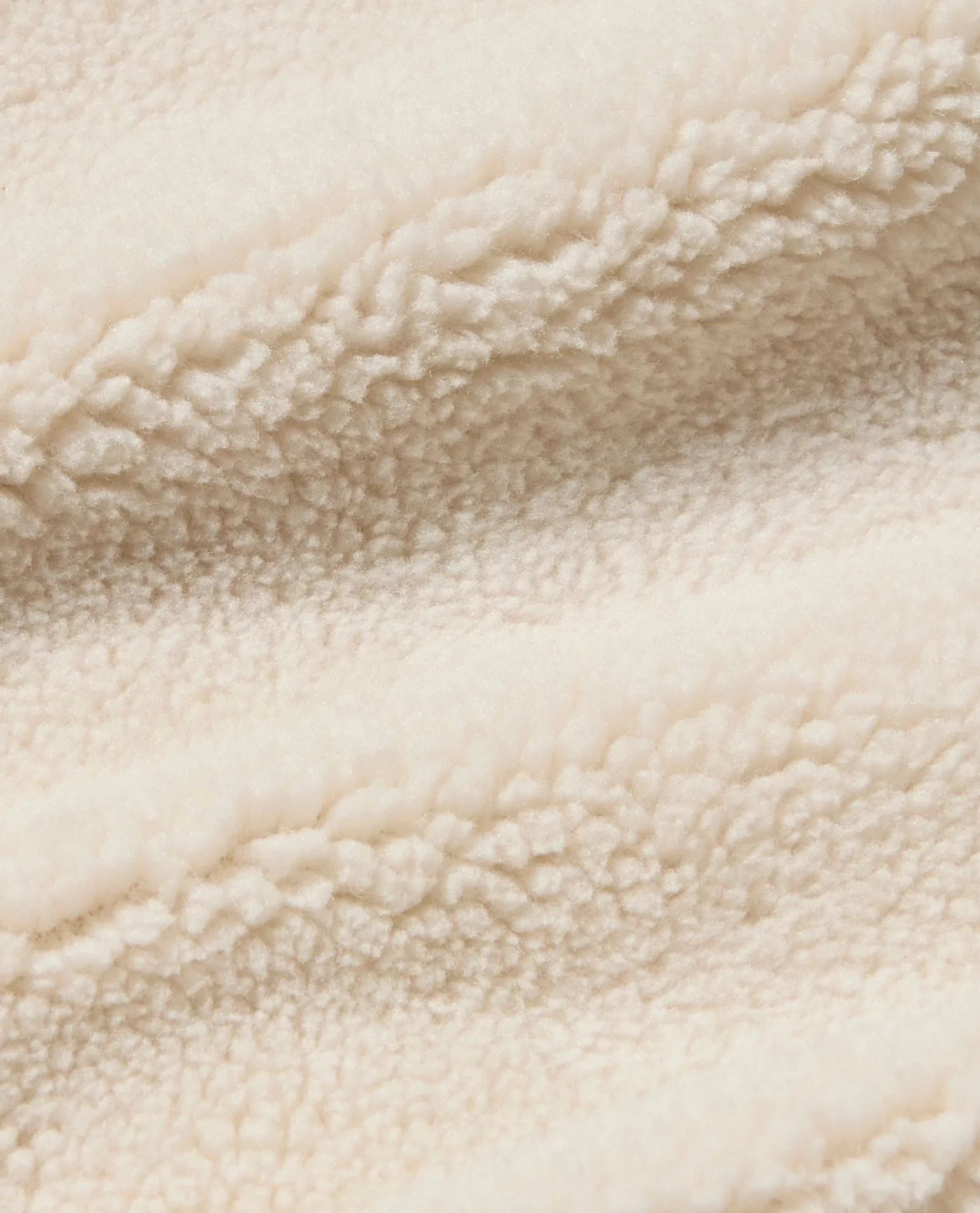 fleece vest - jay - ivory