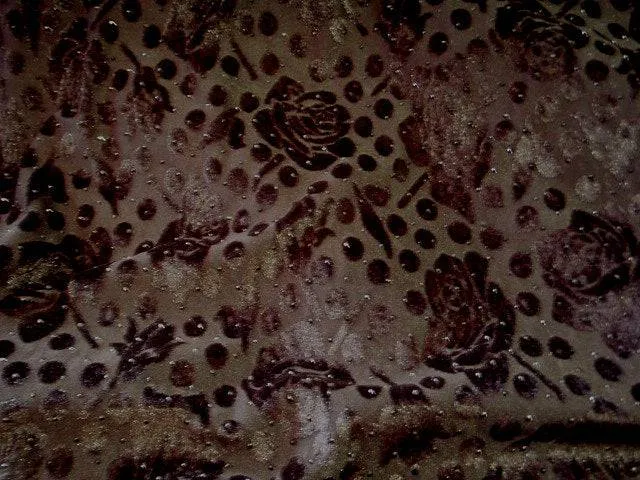 Floral Crystals - Burn Out Velvet