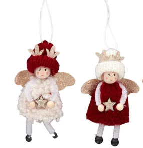 Fluffy Angel Xmas Deco - Assorted