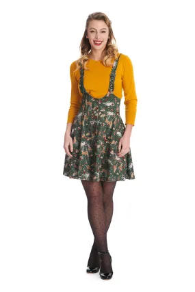 Forest Frolic Suspender Dress