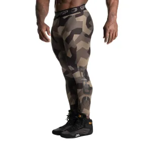 GASP Core Tights - Green Stealth Camo