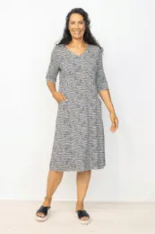 Habitat, 55287 Elbow Sleeve Pocket Dress, Ash