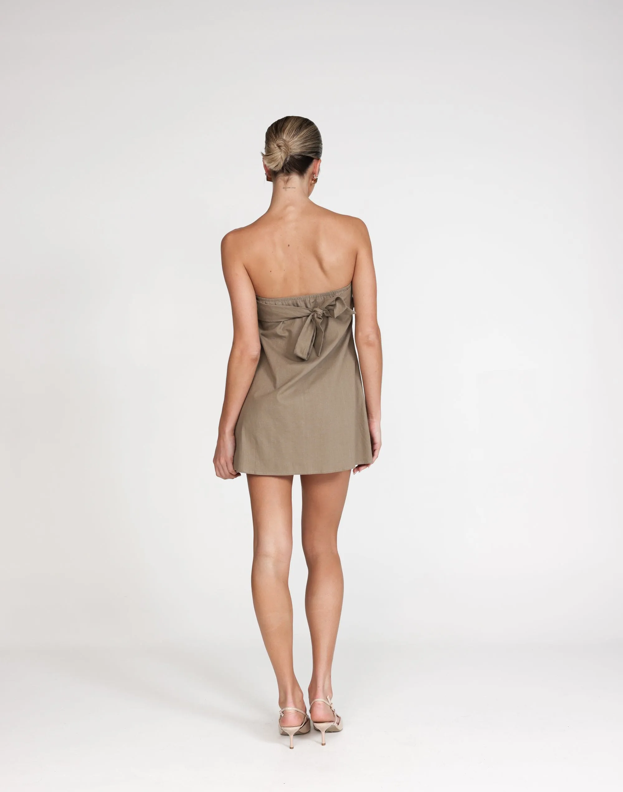 Hati Mini Dress (Mushroom)
