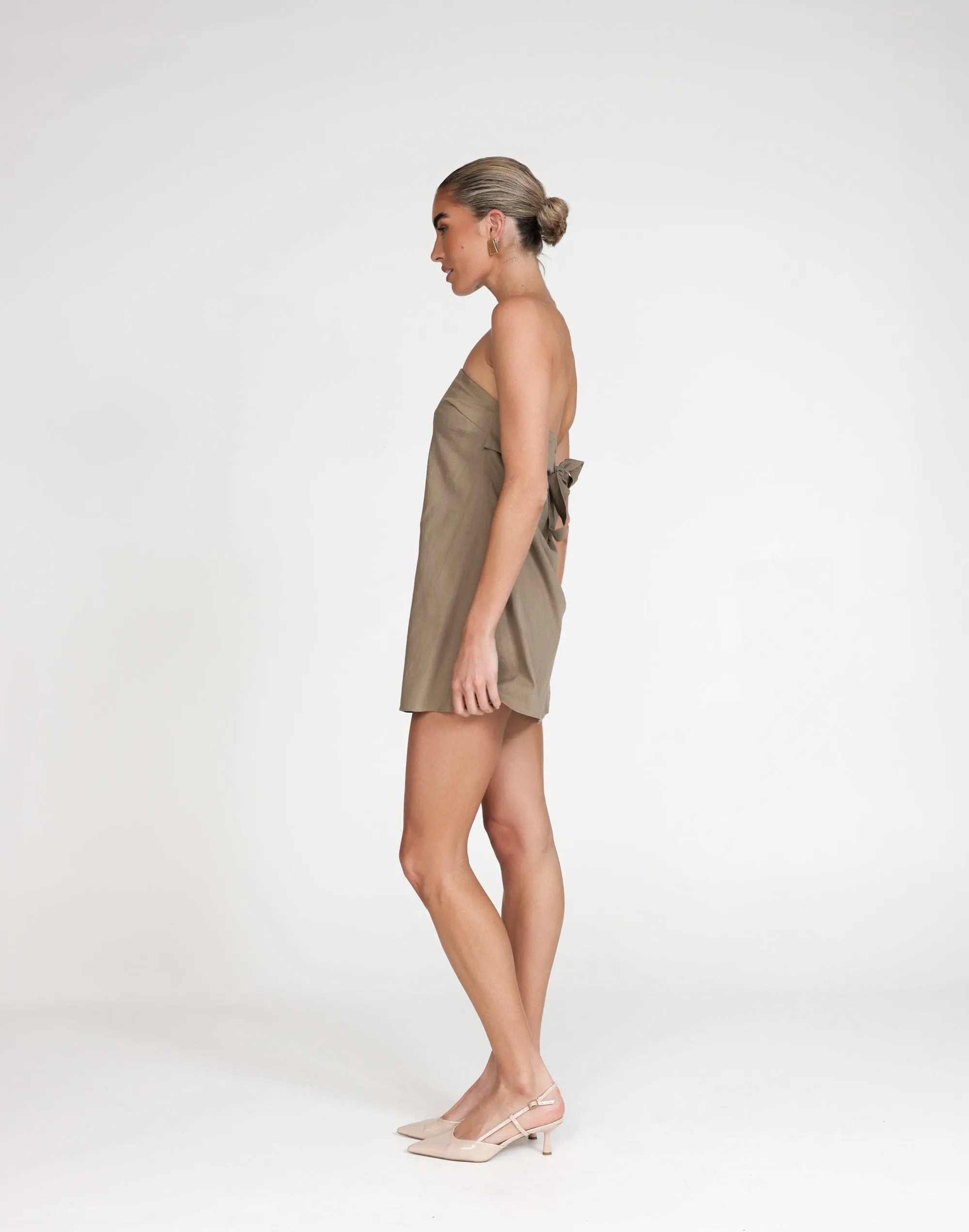 Hati Mini Dress (Mushroom)