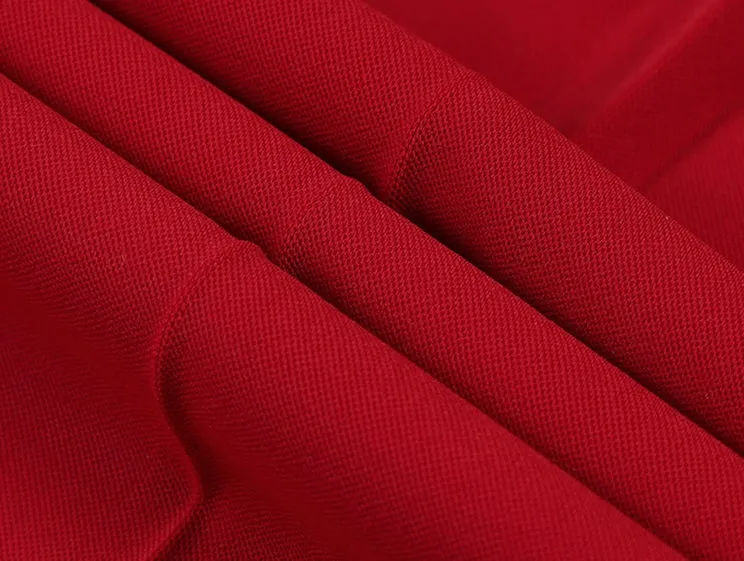 High-quality drape tapered loose high-waisted wide-leg red suit pants - Kimona