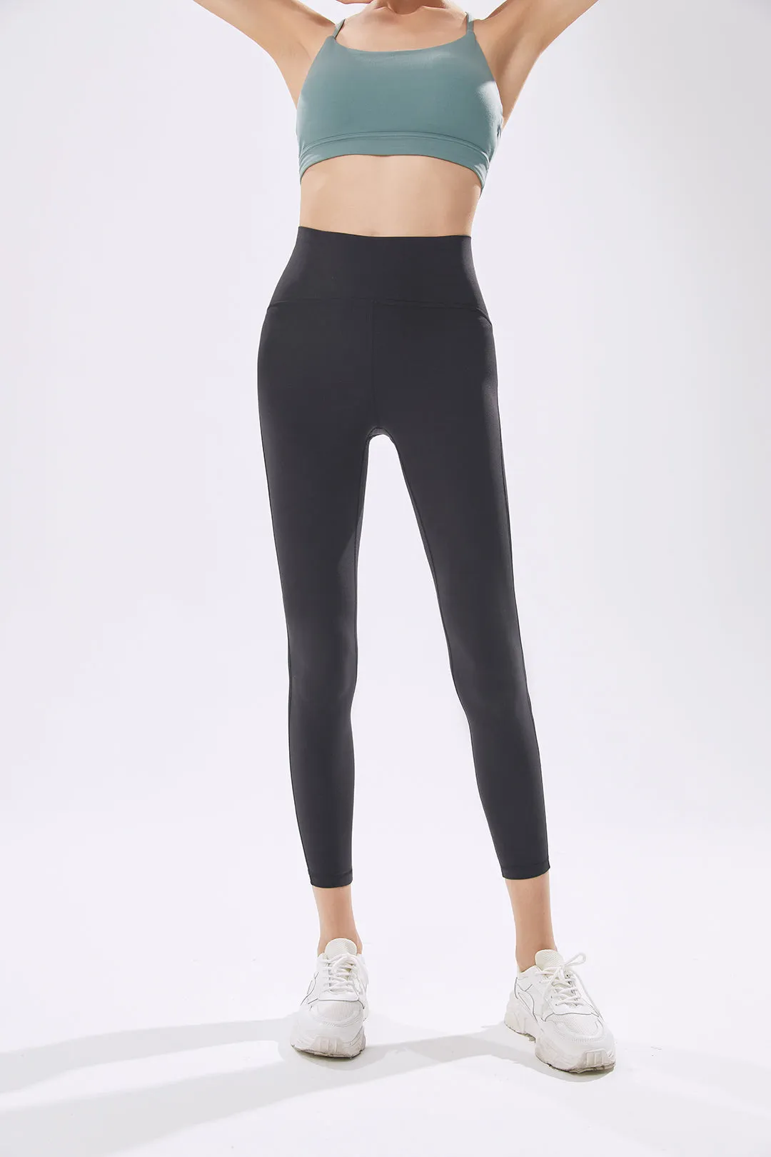High-Waist Side Panel Capri Legging 23"