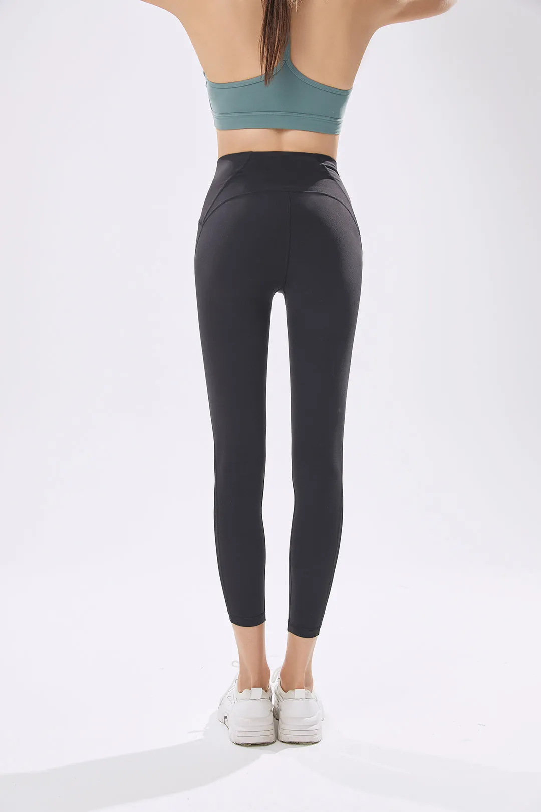 High-Waist Side Panel Capri Legging 23"